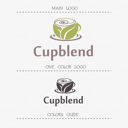 Logo for Cupblend, an online Tea business startup