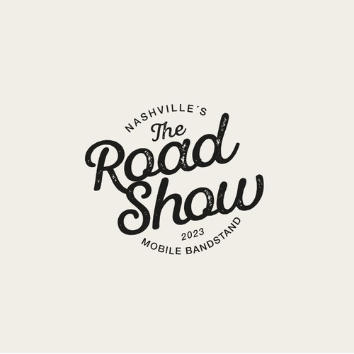 Retro Script Logo for "The Road Show"