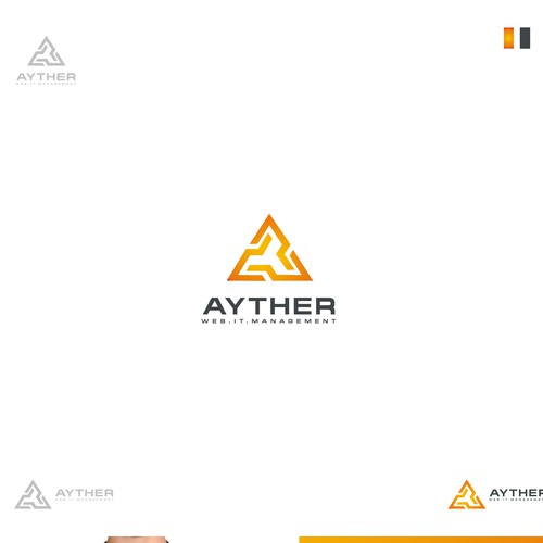 AYTHER - IT, Web... Awesome - Logo and Business Card