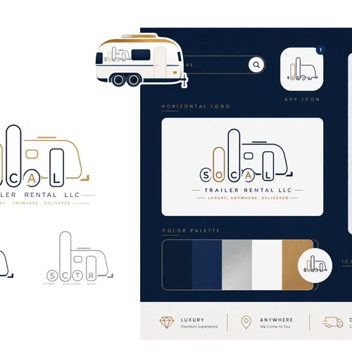 Luxury Trailer Rental Brand Identity | SoCal Trailer Rentals