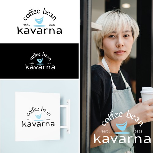 Modern logo for a coffee place