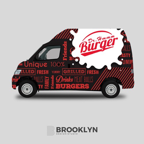 Burger Truck Wrap Design