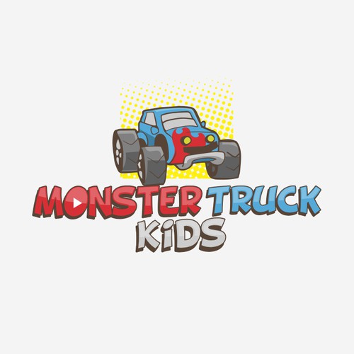 Logo design Moster truck kids