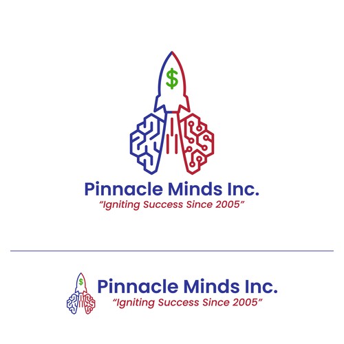 Pinnacle Minds Inc. Logo Design