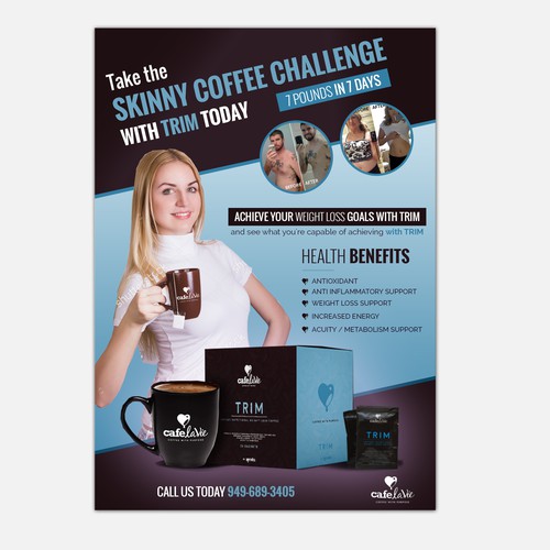 WeightLoss Challenge to encourage people to drink our Coffee