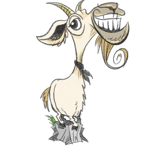 Quick Sketch Concept For Goat logo