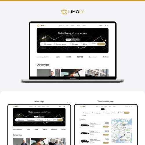 Limoly - Chauffeur Website Design