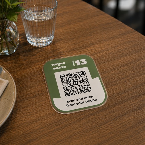 Qr Code custom table cards