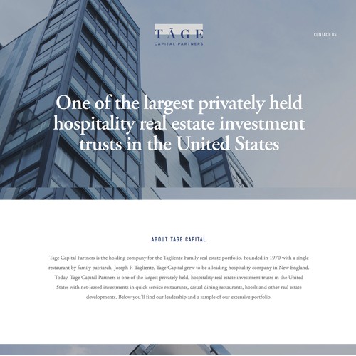 Squarespace for East Coast Real Estate Investment Firm