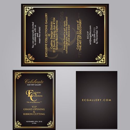 Invitation Card for Exclusive Collections 