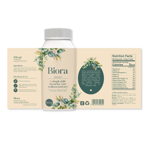 Packaging Design for a wellness brand