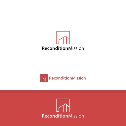 Simple and minimalist logo for Recondition Mission 