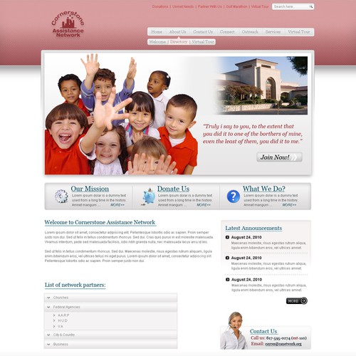 Non Profit Website Design -