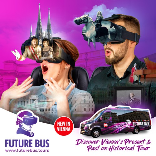 Banner Ad Campaign for virtual reality bus