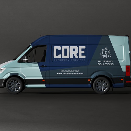 Modern Plumbing Service Van Design