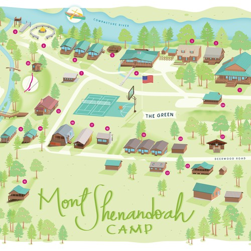 Mont Shenandoah Camp Map