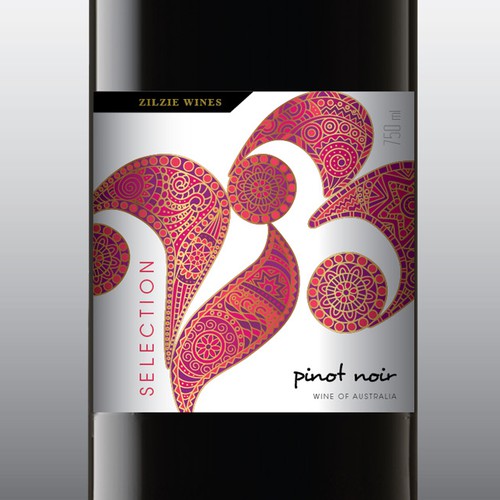 Modern wine label colection