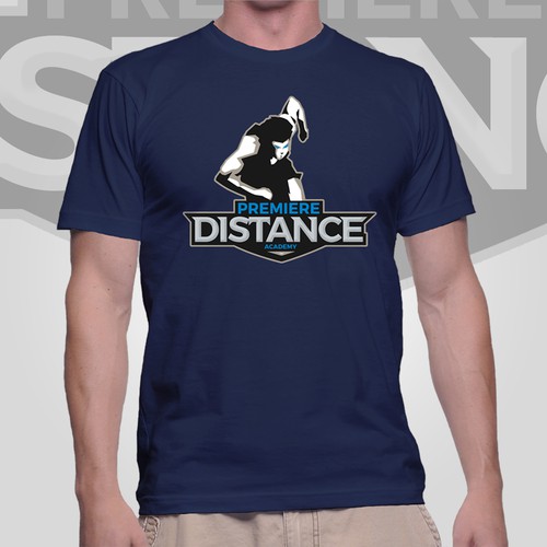 Create an eye-catching logo for a track clinic t shirt!