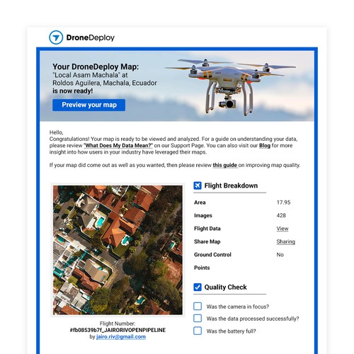 Drone Flight Report for DroneDeploy