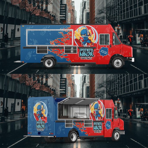 Potato Ninja food truck wrap