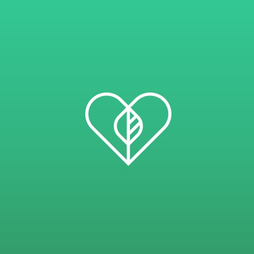 heart + leaf 