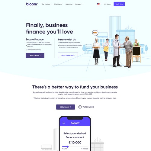 Fast Business Finance WebLayout