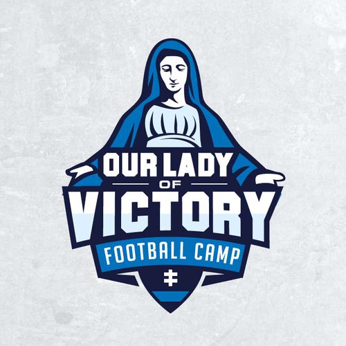 Football camp sport logo