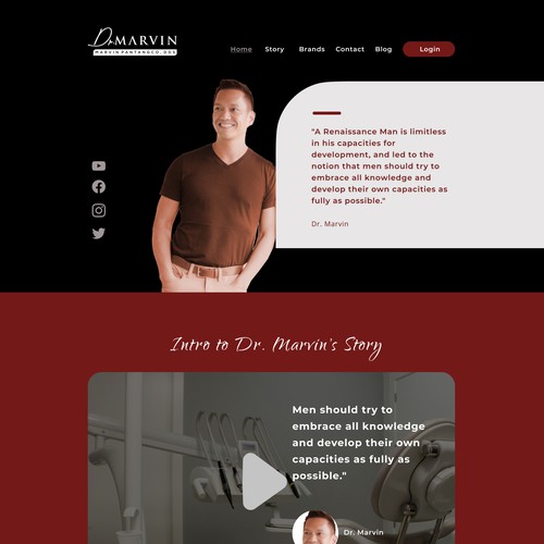 personal web design Dr Marvin