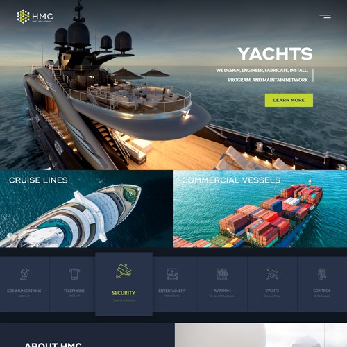 Website Redesign for Unique Superyacht and Cruise Ship Company