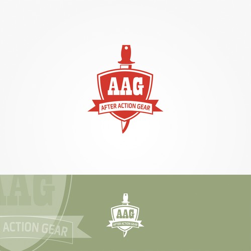 Flat logo concept for AAG