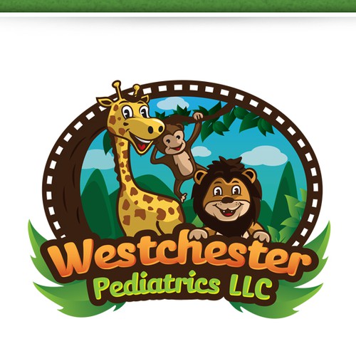 Jungle LOGO theme for a pediatric office located in Miami Florida