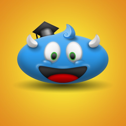 Blue student monster
