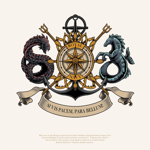Heraldic Coat of arms, Family Crest navy logo