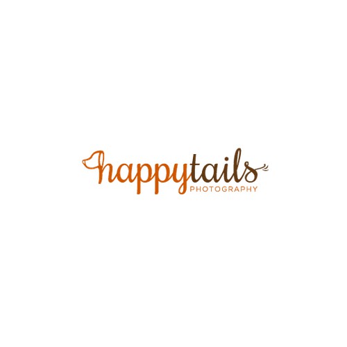 Fun logo for HAPPY TAILS PHOTOGRAPHY