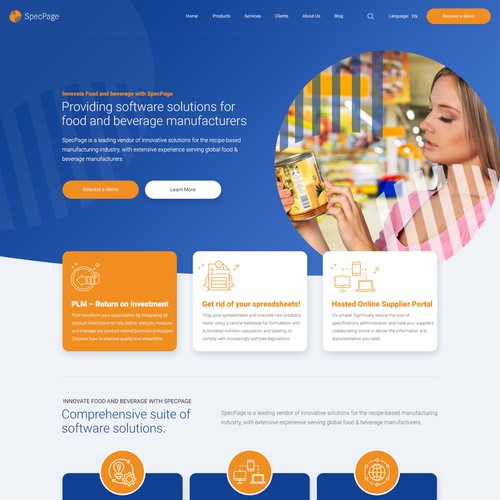 WordPress theme design for a innovative software company