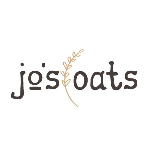 Hand drawn oat milk company logo