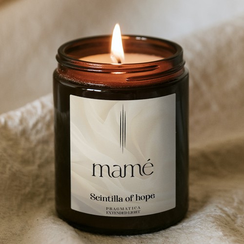 Candle jar label