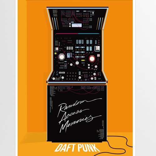  Daft Punk concert poster