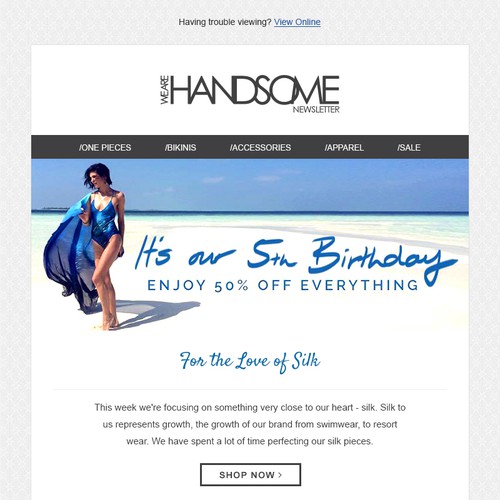 Email Design - Luxury fashion brands' email newsletter design.