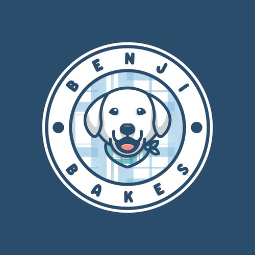 Dog logo concept for benji bakes