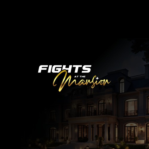 Fights at the mansion logo design
