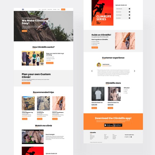 Climblife Website Design