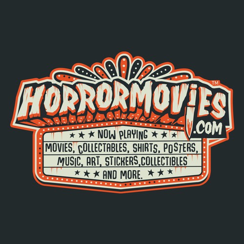 Redesign the logo for HorrorMovies.com