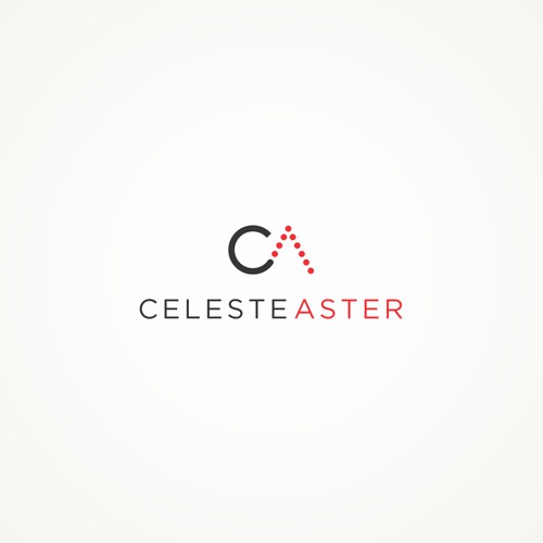 stylish logo concept for celeste aster