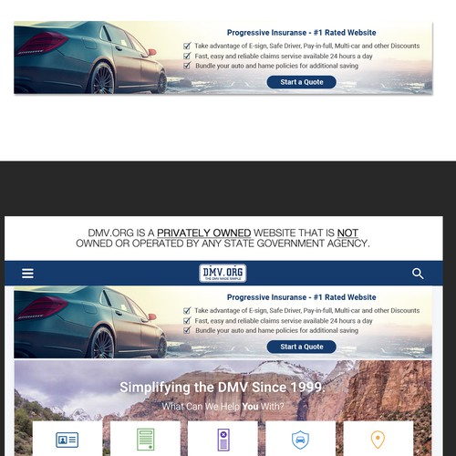 Auto Insurance Banner design