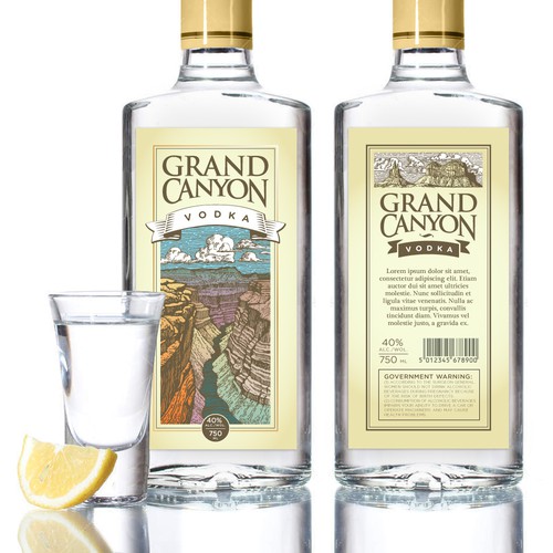 Vodka label