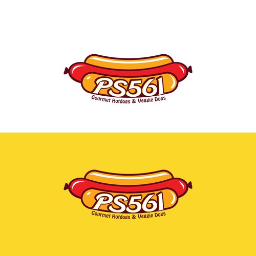 Retro Hot Dog Shop Logo