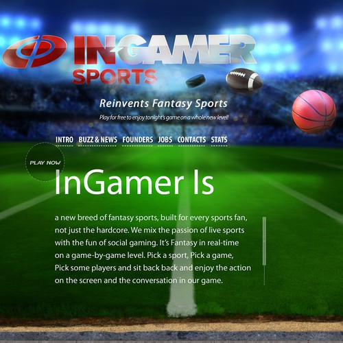 website design for InGamer