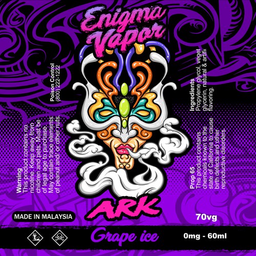 Label for Enigma Vapor