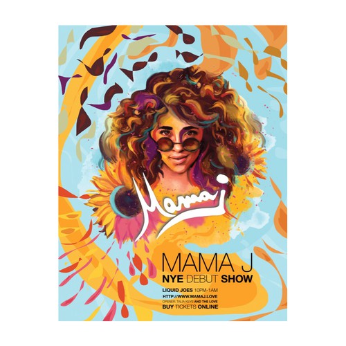 Mama J show poster
